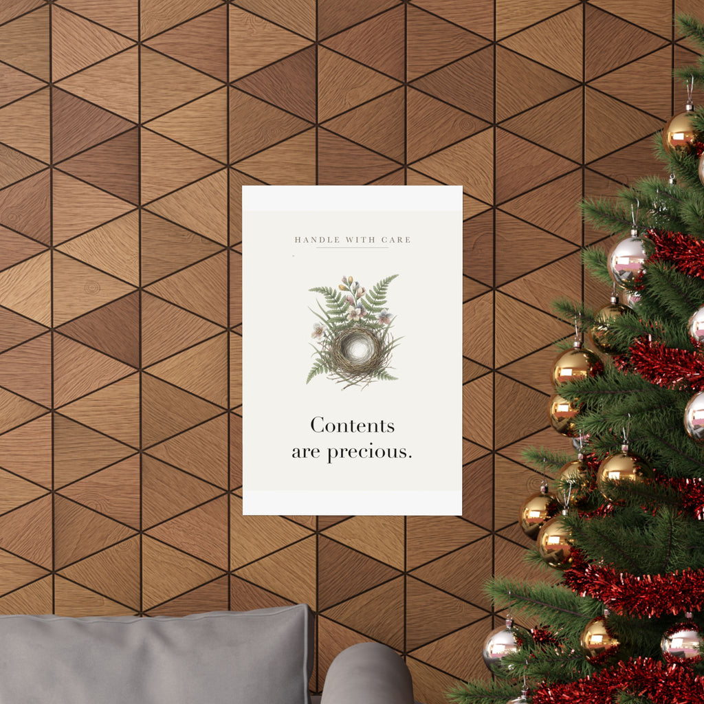 Contents are precious Matte Art Print, 9x11 to 24x36 in