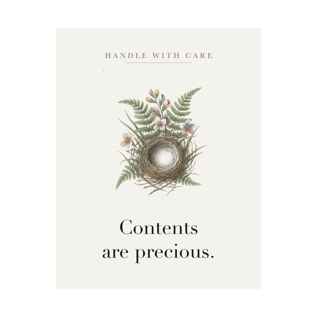 Contents are precious Matte Art Print, 9x11 to 24x36 in
