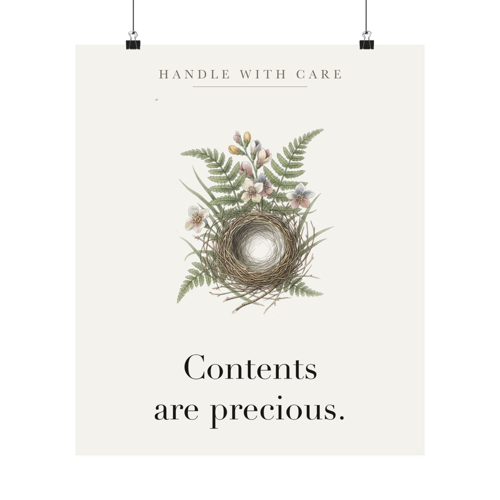 Contents are precious Matte Art Print, 9x11 to 24x36 in