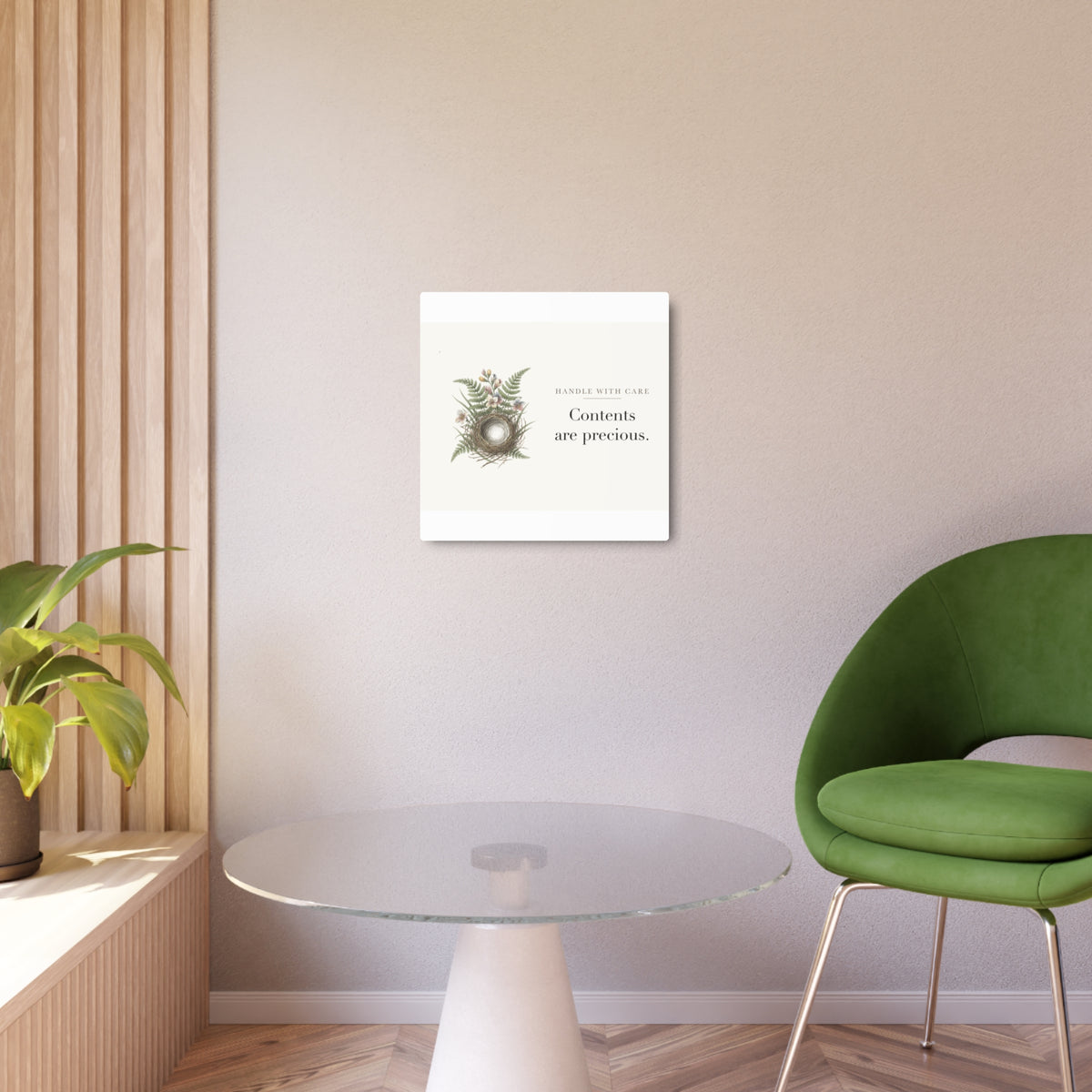 Contents are precious Metal Wall Sign