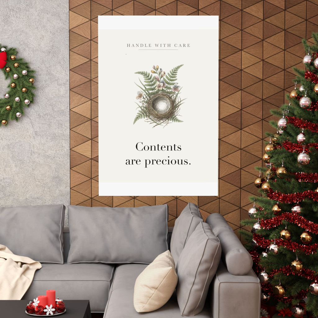 Contents are precious Matte Art Print, 9x11 to 24x36 in