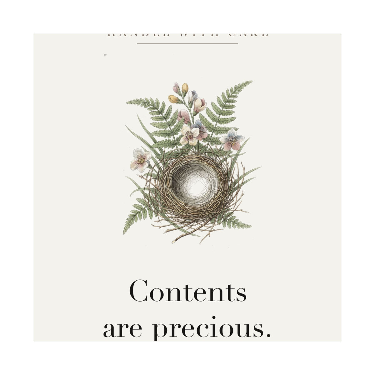 Contents are precious Matte Art Print, 9x11 to 24x36 in