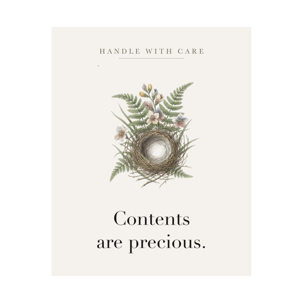 Contents are precious Matte Art Print, 9x11 to 24x36 in