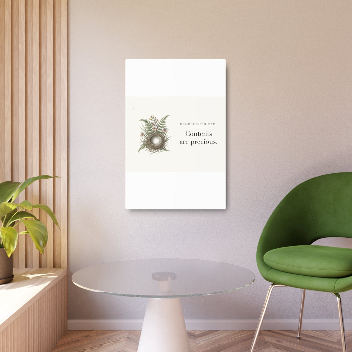 Contents are precious Metal Wall Sign
