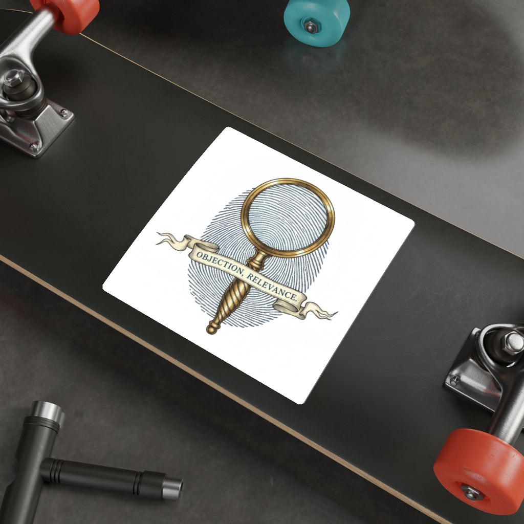 Objection, Relevance Die-Cut Sticker, Vinyl