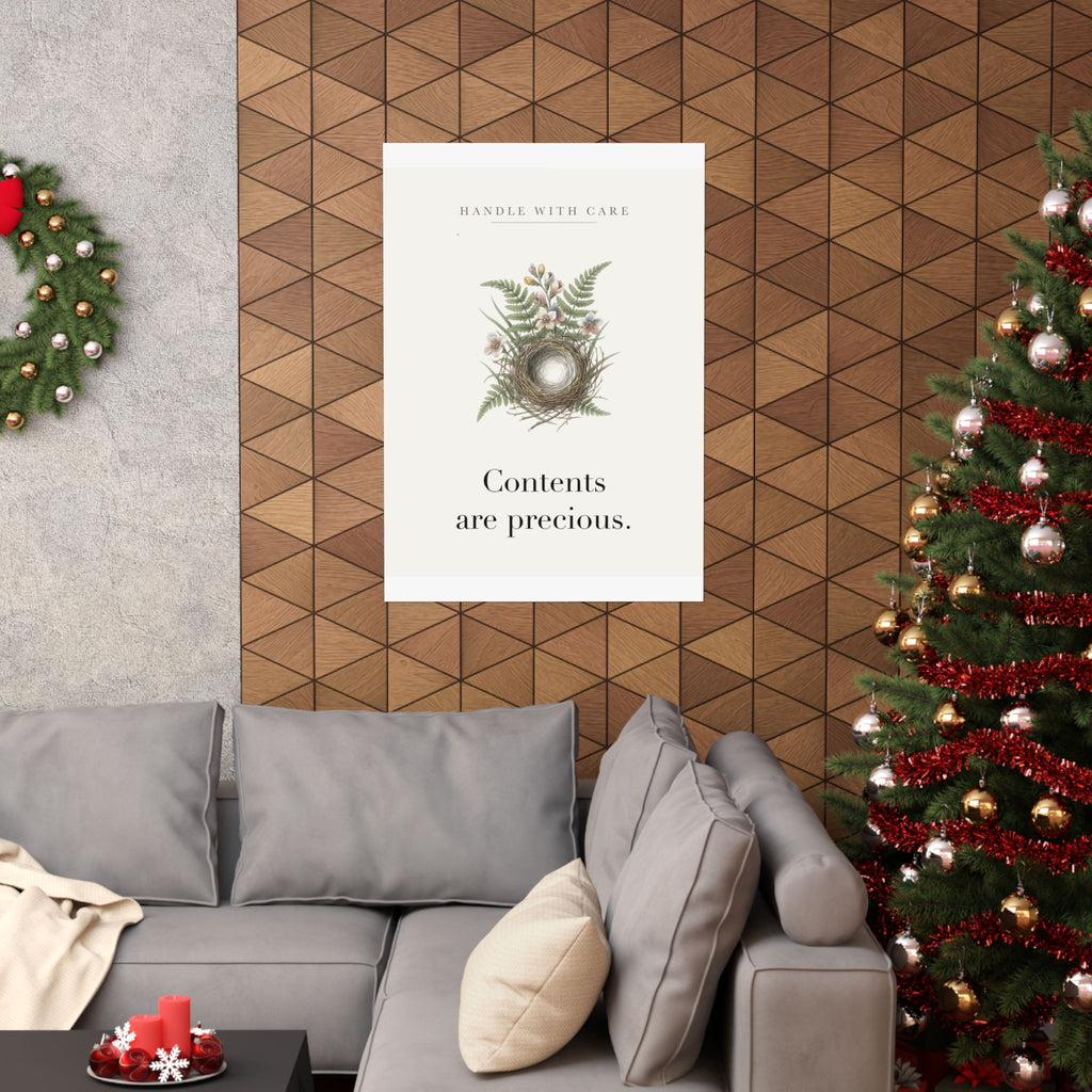 Contents are precious Matte Art Print, 9x11 to 24x36 in