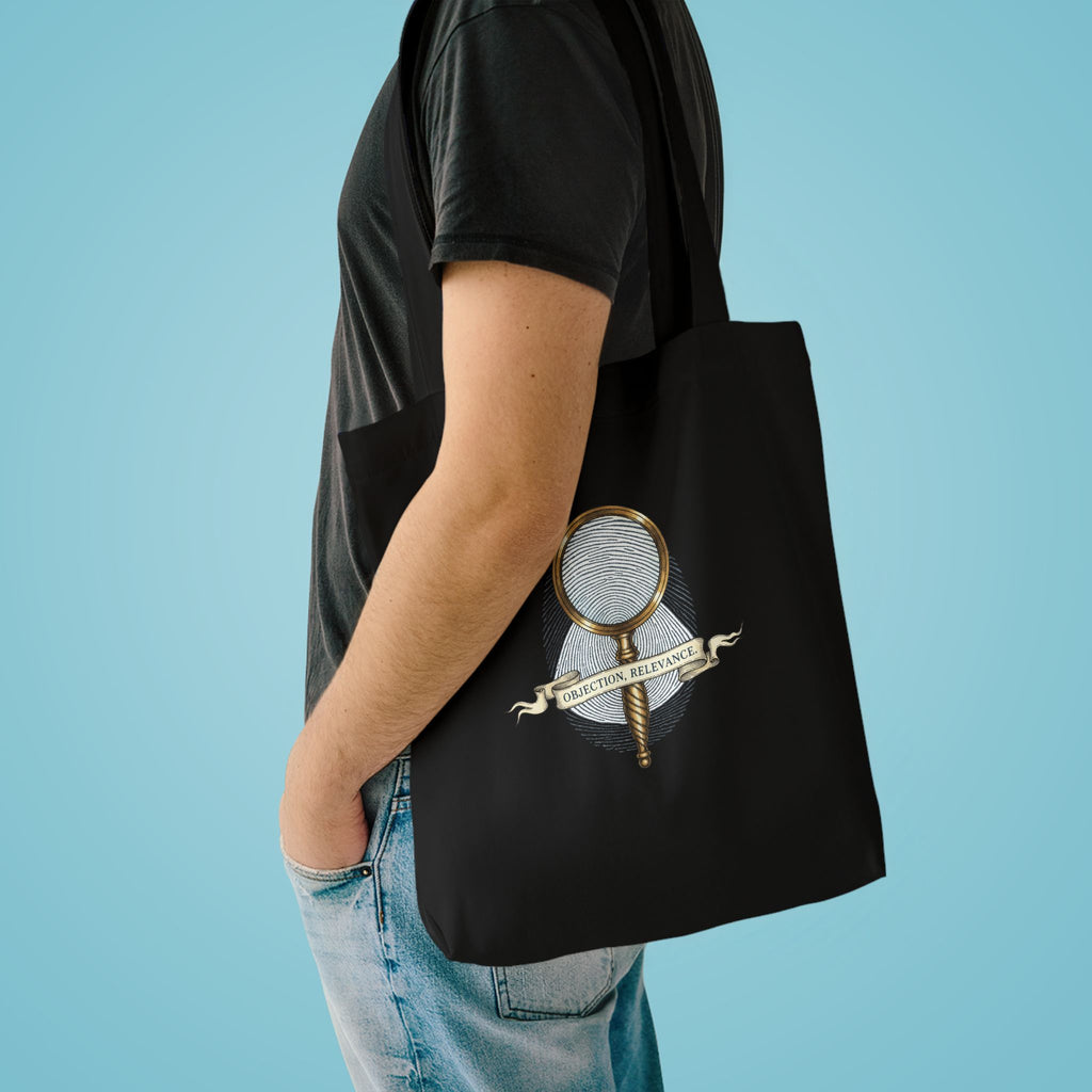 Objection, Relevance Cotton Tote Bag, 15x16 in