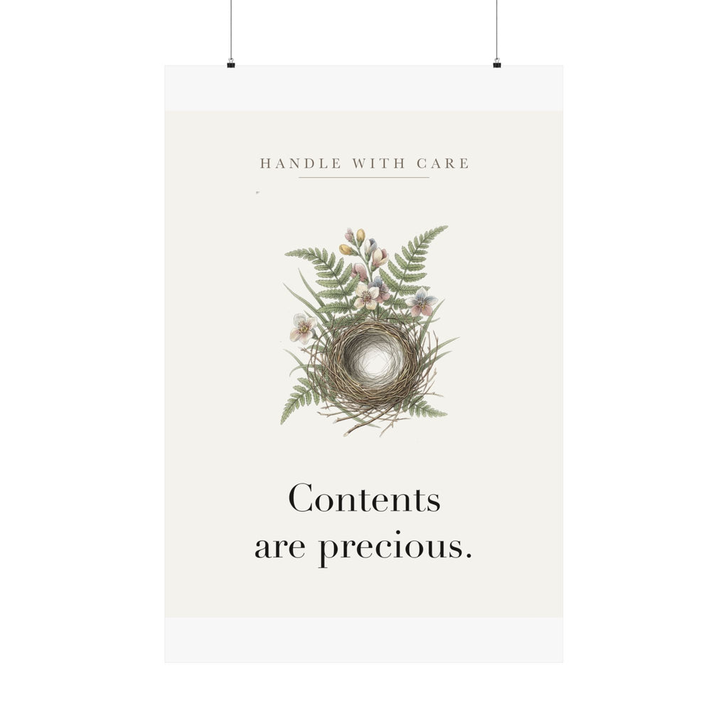 Contents are precious Matte Art Print, 9x11 to 24x36 in