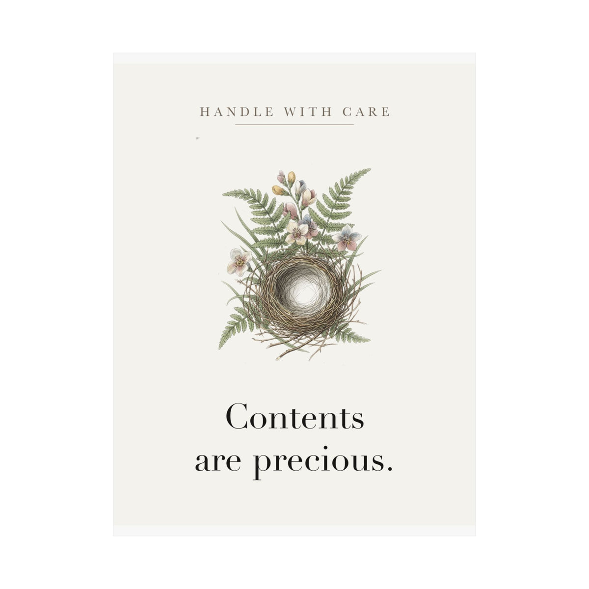 Contents are precious Matte Art Print, 9x11 to 24x36 in