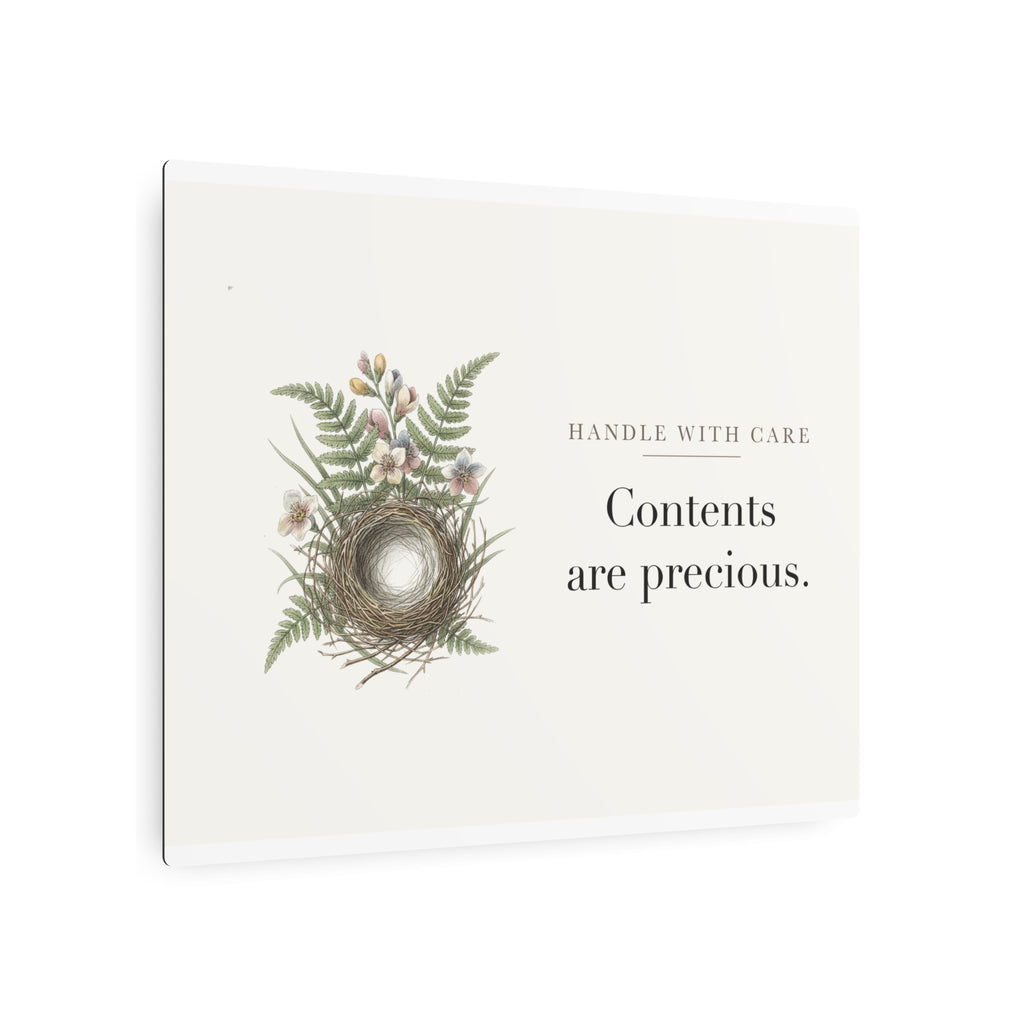 Contents are precious Metal Wall Sign
