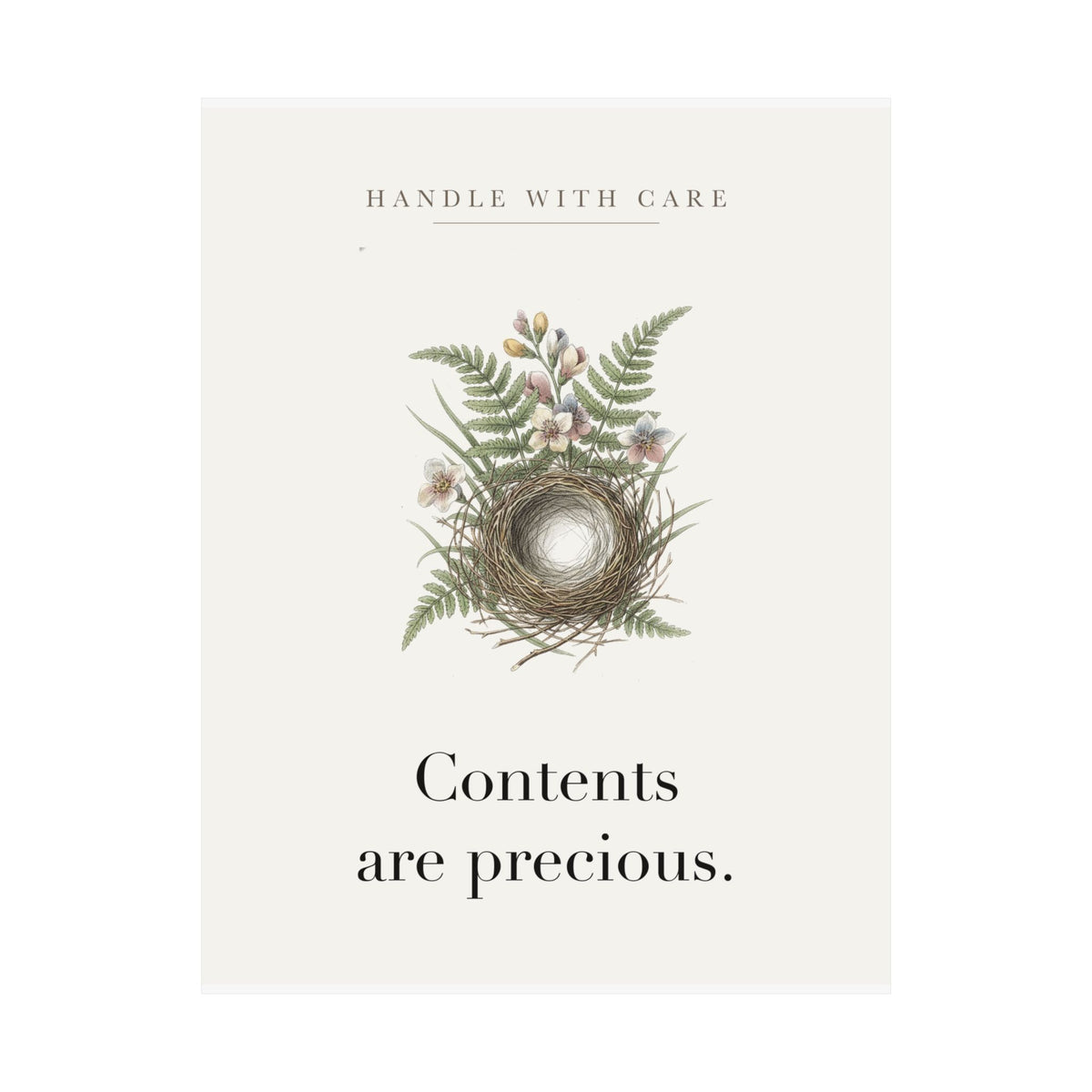 Contents are precious Matte Art Print, 9x11 to 24x36 in