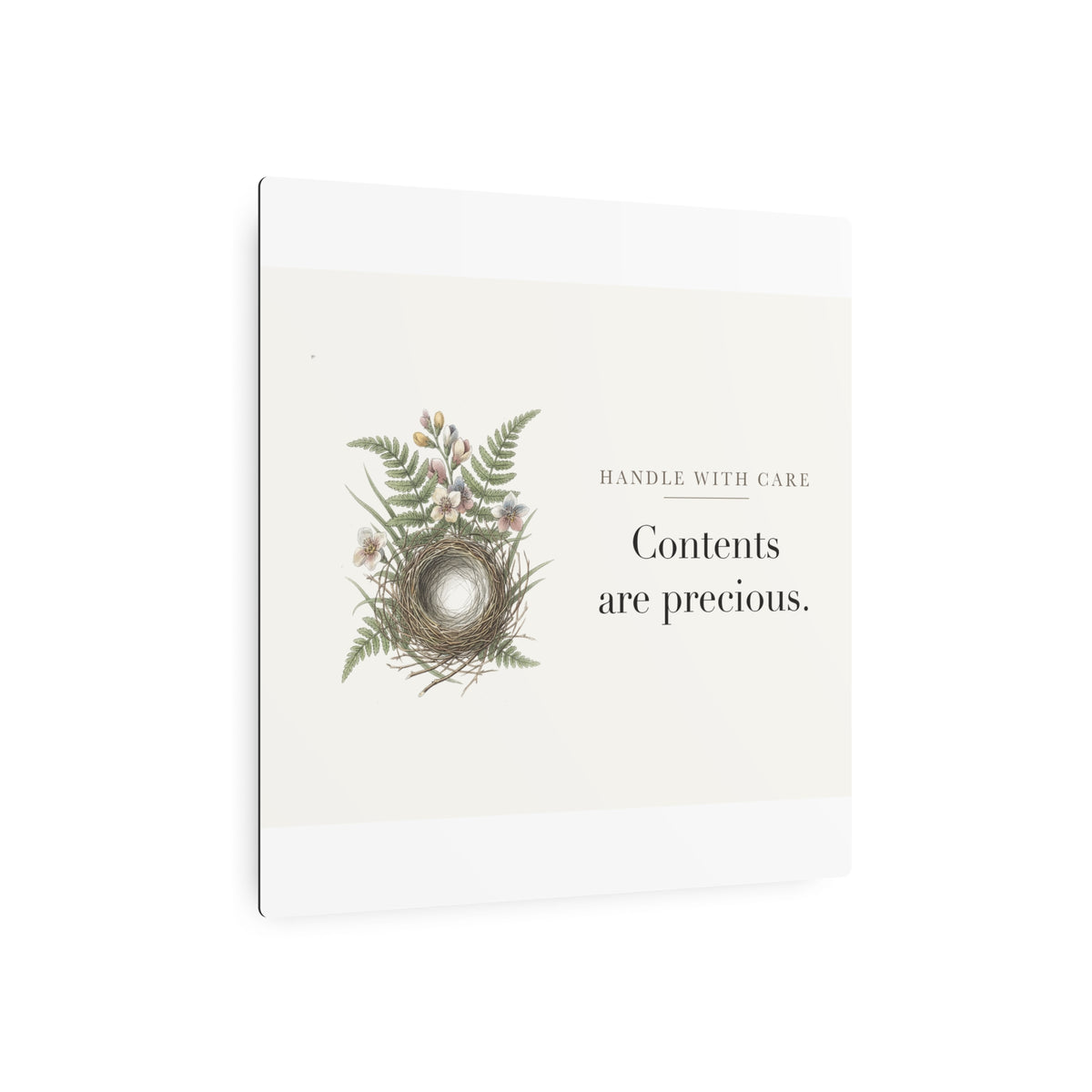 Contents are precious Metal Wall Sign
