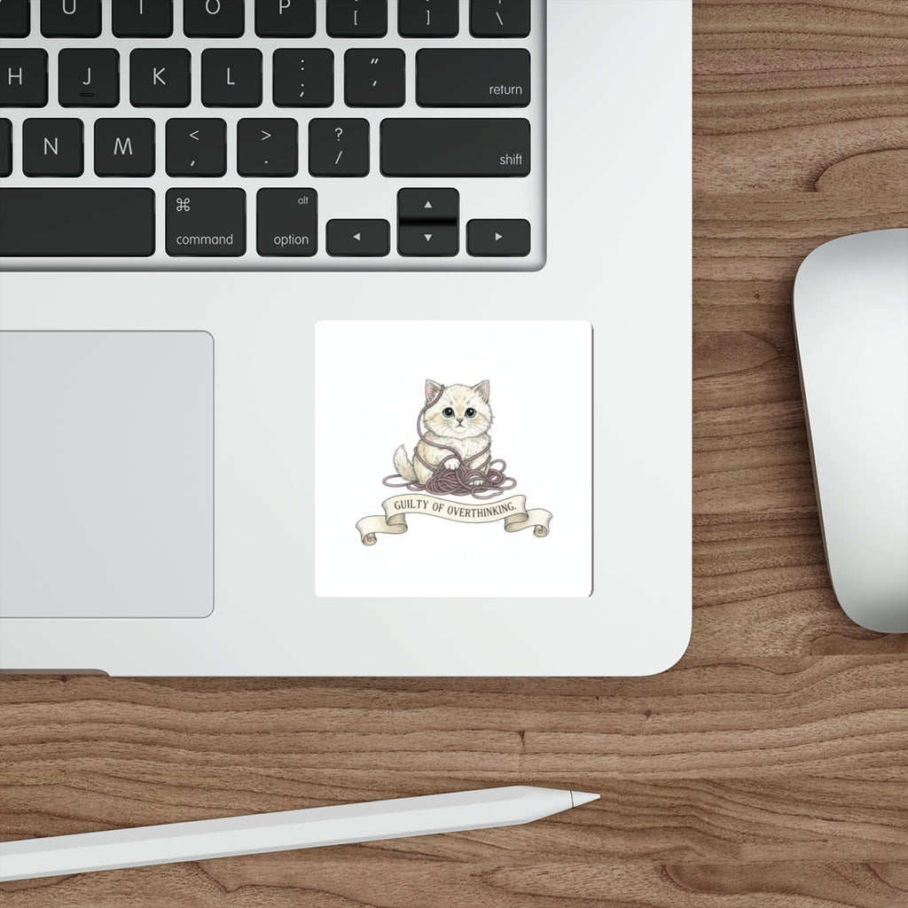 Guilty Of Overthinking Die-Cut Sticker, Vinyl