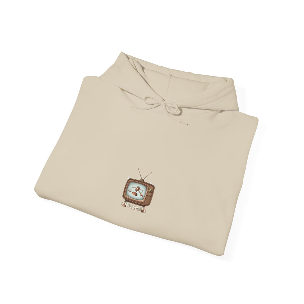 Court TV & Coffee Hooded Sweatshirt, Unisex S-3XL